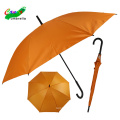 silver coated anti uv chromatic plain color orange umbrella